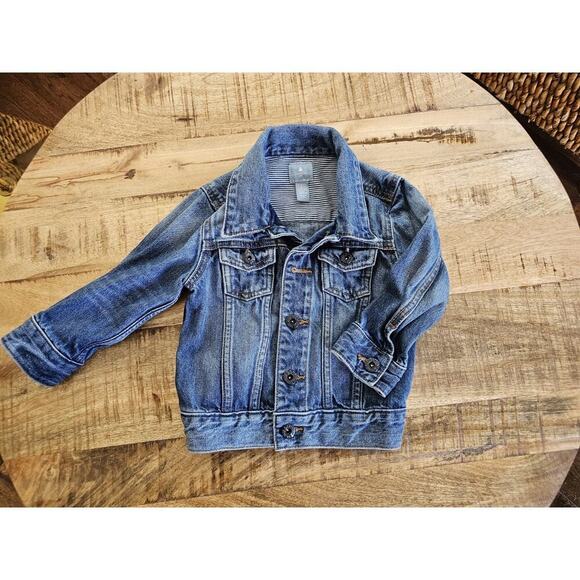 Gap Baby 18-24 Months Girls Denim Jean & Shirt Lot Bohemian Preppy Floral - Picture 2 of 16